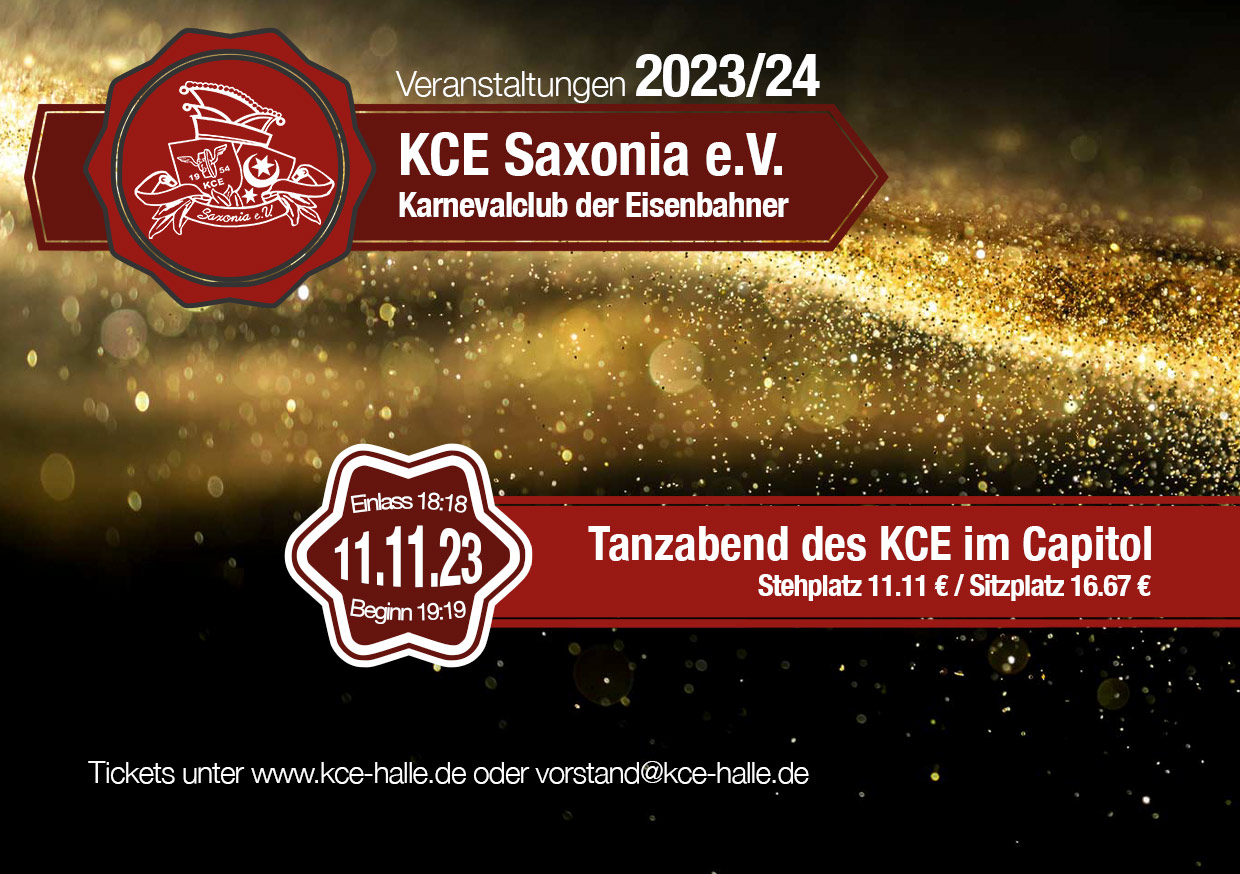 67 Jahre Karnevalclub der Eisenbahner "Saxonia" e.V., Tanzabend 11.11.2023